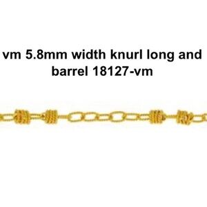 6MM KNURL LONG AND BARREL BRACELET